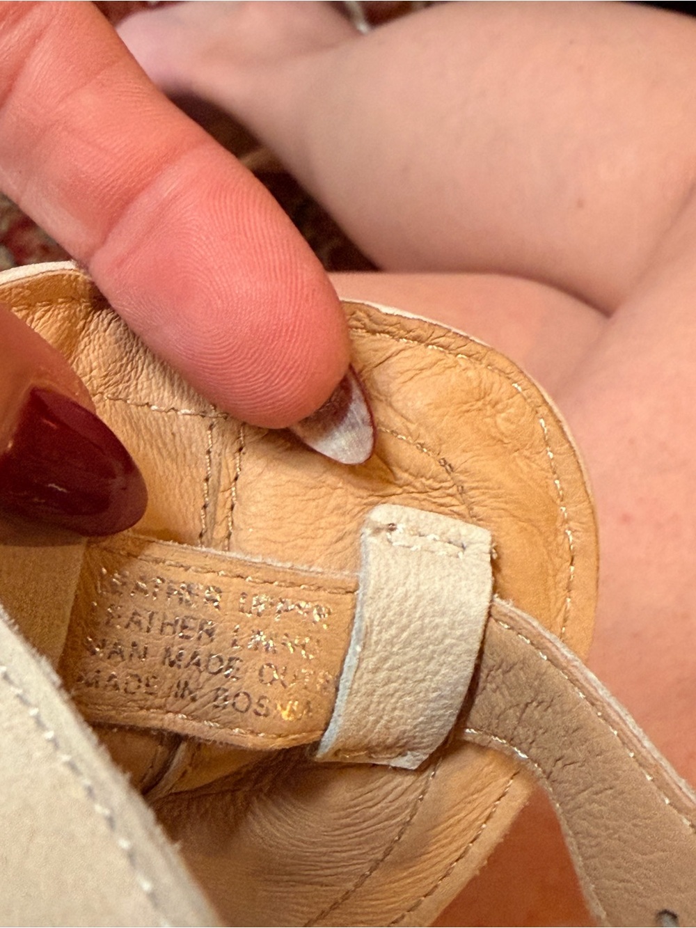 NWT! Miz Mooz Cream Leather Slingback Sandals - Picture 8 of 12